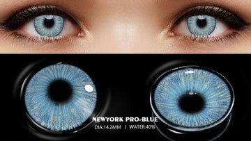 1pair Halloween Cosplay Color Contacts Lenses For Eyes Blue Black Colored Lens Anime Yearly Beauty Makeup Contacts Lens